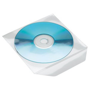 Pochette CD avec rabat et bande adhésive au dos